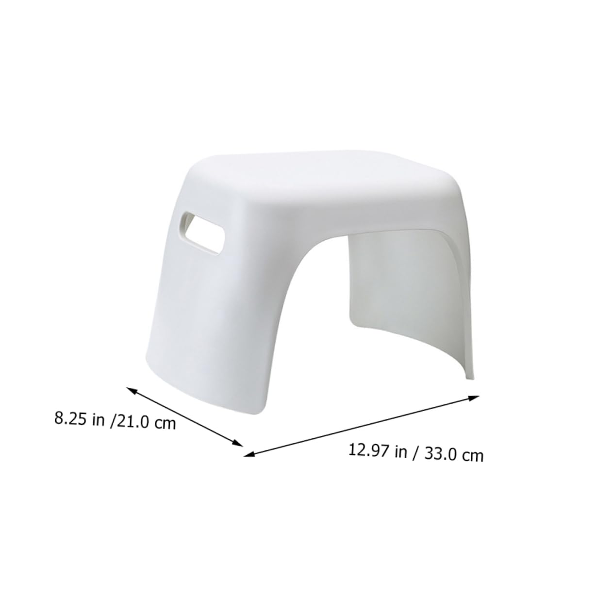Alipis Taburete Apilable Antideslizante Nórdico Infantil Estilo de Seguro, PP Blanco, 33x20x21cm y Salón y Guardería
