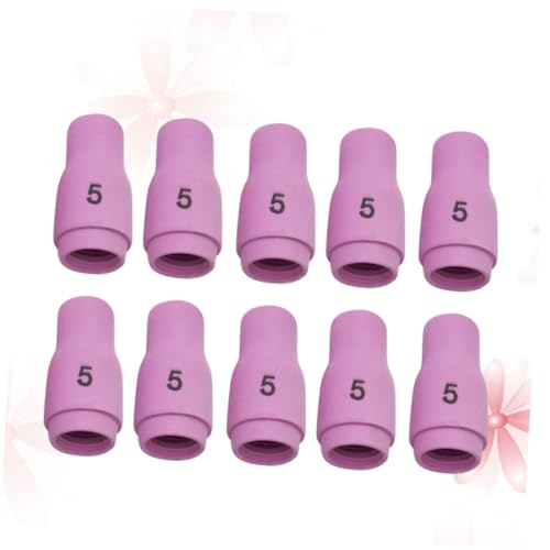 Housoutil 10pcs Welding Torch Nozzle Argon Arc Nozzle Cup Nozzles Parts Nozzle Argon Arc Welding Nozzle Argon Arc Welding Accessories Plasma Accessories Kit Argon Arc Welding Parts