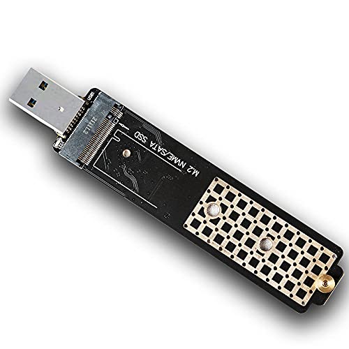 Adaptador M.2 a USB 3.1 para SSD NVMe y SATA, Negro miniatura 6