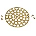 Artiwell 4’’ Shower Strainer Drain Trim Set, Solid Brass Screw-in Shower Strainer Drain Cover, Replacement Strainer Grid by Artiwell, Machine & Self-Tapping Screws Included (Brushed Gold)
