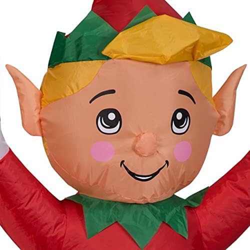 Jolly Elf LED 4' Inflatable Christmas Yard Decoration