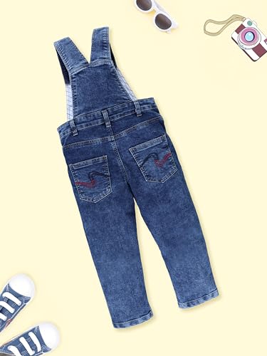 Image of KiddoPanti Boys Denim Dungaree Pant