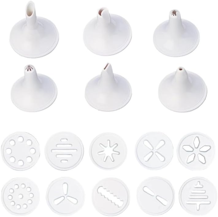 Tescoma Delicia Cookie Press discs and nozzles