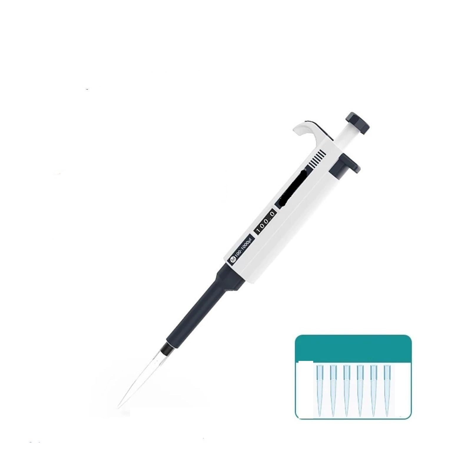 Pipeta 2 Uds Pipeta De Laboratorio Micropipeta Suministros Médicos Un Solo Canal Manual 0,1-5000ul 10ml para laboratorio(M20-200ul)