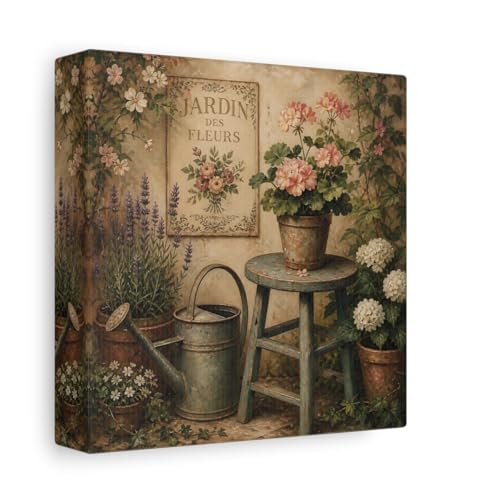 Tableau decoratif fleurs vintage pour petite decoration murale cuisine