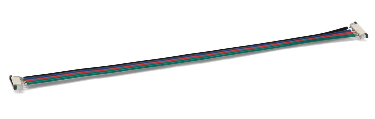 15cm 4-poliges Kabel Mit Schiebebefestigung – Schnellverbinder Für RGB LED Streifen, Einfache Installation