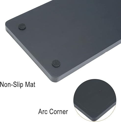 Miniatura 10 de Bandeja de tocador de bambú, bandeja de tocador para fregadero de baño, bandeja de encimera de baño para organización y decoración, bandeja para