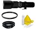 Bower 500mm Telephoto Lens for Pentax K2000 K1000 K200D K-500 K100D K-50 K-30 K-20D, K-7, K-5, K-5 II, K-5 IIs, K-3 II, K-3, K-S2, K-01, K-S1, K-r, K-x, K-m