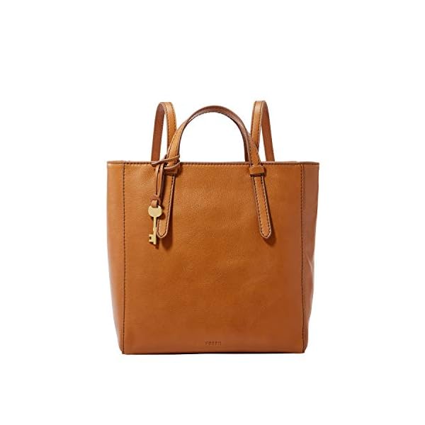 Fossil-Womens-Camilla-Leather-Convertible-Small-Backpack-Purse-Handbag Fossil Women's Camilla Leather Convertible Small Backpack Handbag, Tan