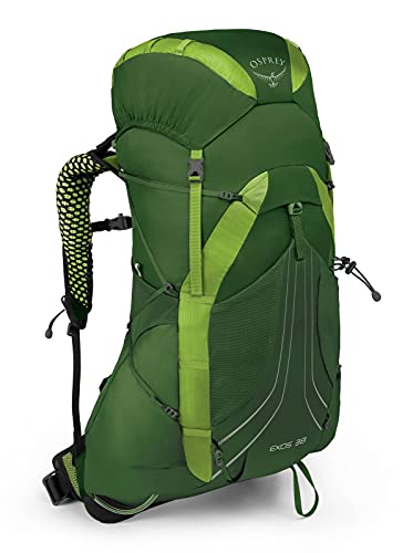Osprey Exos 38 Men's Backpacking Backpack, Tunnel Green, Large