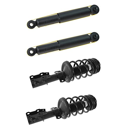 Image of TRQ Front and Rear Complete Strut Assembly & Shock Absorber Kit Complete Strut & Coil Spring Assembly Compatible with 2003-2007 Saturn Ion