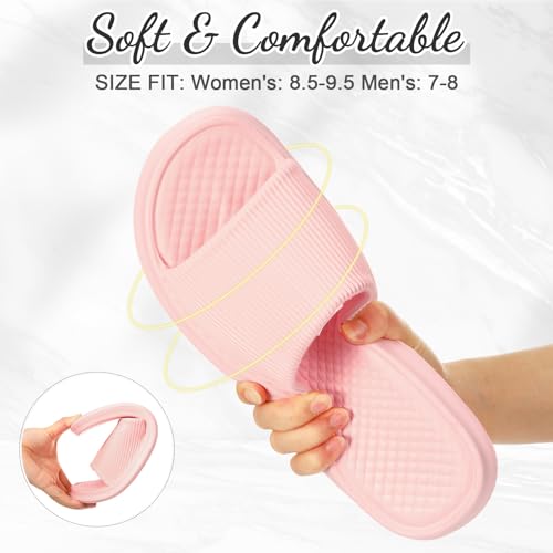 3 Pack Shower Shoes Bulk Women Men Bathroom Shower Slide Slippers Soft Non Slip Sandal for Home Pool Beach Indoor3