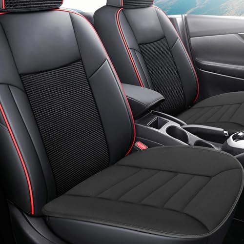 SDLDEER Autositzkissen Fahrersitz, Memory Foam Auto Sitzauflagen Ergonomische Sitzerhöhung Orthopädisches Sitzkissen Extra Dünn Atmungsaktiv für Auto Bürostuhl Rollstuhl (Schwarz)