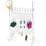 ⋊Organizador de joyas multipropósito: el soporte de exhibición de acrílico no puede almacenar sus aretes, sino que también brinda un amplio espacio para almacenar sus aretes, pulseras y collares, la cantidad real puede variar debido al tamaño, la forma y la imagen que se muestra.