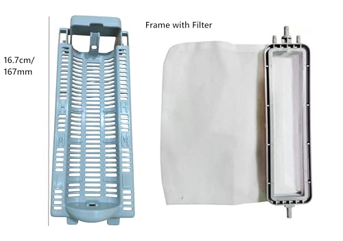 Image of AMAZOR Washing Machine Filter | Lint Filter /Dust Filter /Waste Collector /Drain Jali for Semi & Fully Automatic Washing Machines (Compatible for lg. semi Frame with Filter)