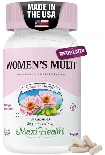 Womens Multivitamin &ndash; Methylated Multivitamin for Women with 23 Key Vitamins C, D, B6, B12,...