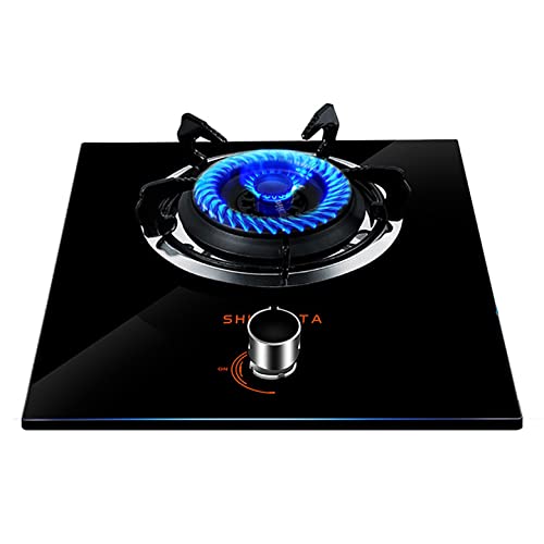 Aouoeeo Placa de Gas, Encimera de Gas, Cocina de Gas con Quemador Cocina de Gas con Quemador Placa de cocción empotrada Cocina de sobremesa Estufa portátil Ligera