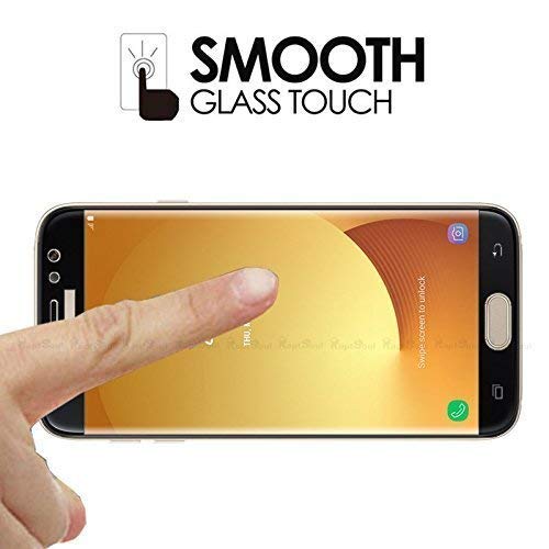 Image of Screen Protector for Samsung Galaxy J2 -(Black) Tempered Glass Edge-to-Edge 6D Screen Guard With Installation Kit