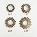 AUTES 20T Bikes Freewheel, Bike Flywheel Sprocket 20 Teeth Metal Single Speed Threaded Type Freehub Replacement Part