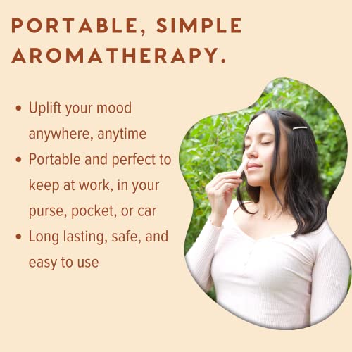 MOXE Cinnamon Essential Oil Nasal Inhaler, Therapeutic No-Mess Aromatherapy, 100% Pure and Undiluted, Stimulates Focus & Concentration, Relieves Tension, Uplifting & Relaxing Sensations, Made in USA - Image 4