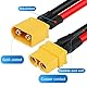 HONR 1M/3.2F XT60 Kabel 12AWG Xt60 Verlängerung mit 30A Sicherung Silikondraht für Ebike,Drone Auto Lipo Batterieladegerät,Elektroheizung Solarpanel Wohnmobil Boot- Ecoflow