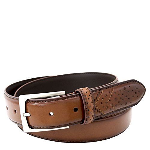 Florsheim 32mm Wing Tip Leather Belt