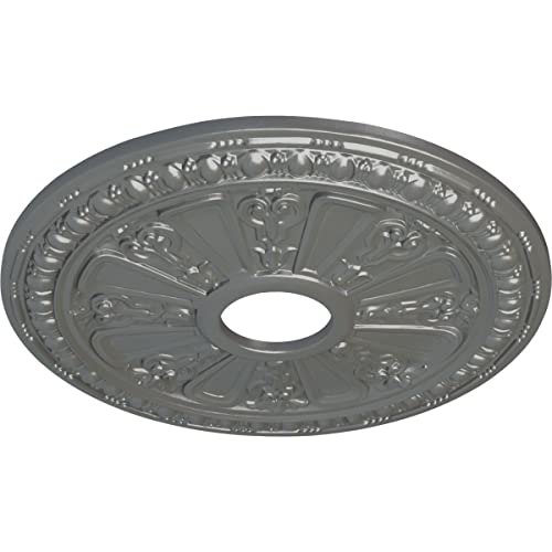 Image of Ekena Millwork CM18RASLS Raymond Ceiling Medallion, Silver