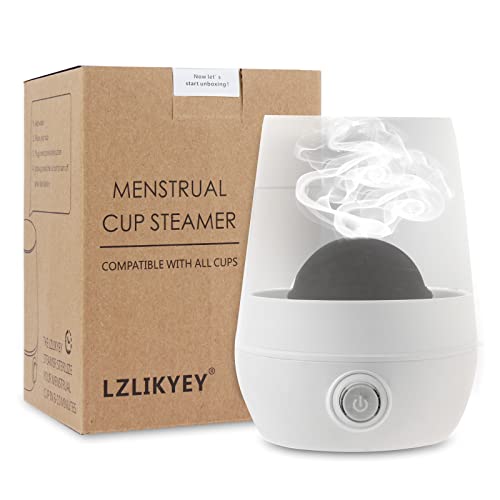Menstrual Cup Sterilizer Steamer, 3-in-1 for Cleans, Dries, and Stores Your Period Cup- Leak-Free - 99.9% Cleaned, Suitable for Any Style of Menstrual Cup