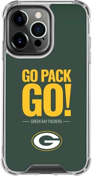 Skinit Clear Phone Case Compatible with iPhone 15 Pro Max - Officially Licensed NFL Green Bay Packers Team Motto Design