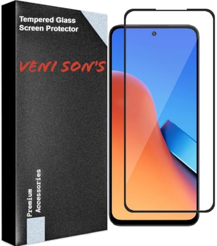 Image of VENI SON'S Scratch And Tear Resistant, Crystal Clear Edge to Edge Tempered Glass Screen Protector Guard Compatible With Itel P40 / + Plus