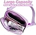 Uygafly Birthday Gifts for 6 7 8 9 10 11 12 13 Year Old Girls,Fanny Pack Belt Bag Crossbody Bags for Women Girls Kids,Fashion Waist Packs Cute Teen Trendy Stuff Travel Essentials | Lavender,M