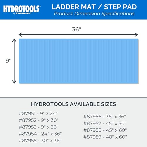 SWIMLINE HYDROTOOLS Protective Ladder Mat/Pool Step Pad (9'' X 36'')
