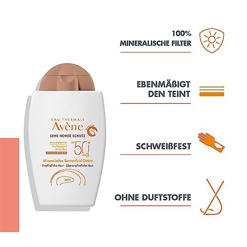 Avene - Solare Fluido Minerale Colore Spf 50+ 40ml...