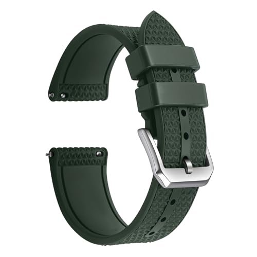 Bracelet de montre FKM 20mm 22mm étanche noir en caoutchouc souple interchangeable