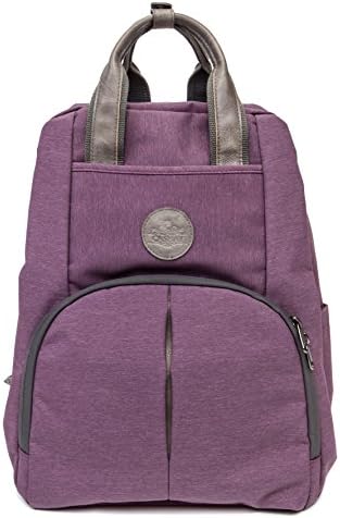 Multi-Function Baby Diaper Bag Backpack W/Stroller connectors-Insulated Pockets-Changing Pad Stylish & Durable with Anti-Water Material (Purple)