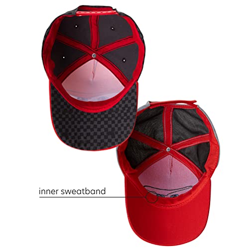 Disney Boné de beisebol de algodão Relâmpago McQueen para meninos, pacote com 2 (idades 2-7), Carros