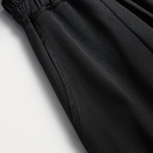 Ladies Elastic Waist Skirt Spring Summer and Autumn Leisure Pocket Skirt Hem Elegant4