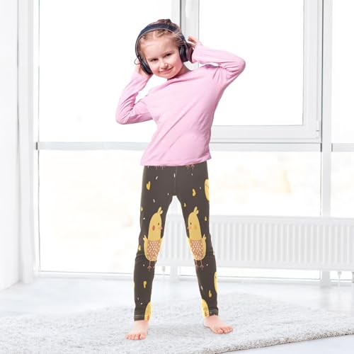Bolaz Toddler Girls Leggings Printed Yoga Pants Leggings Chicken Mom for Kids4