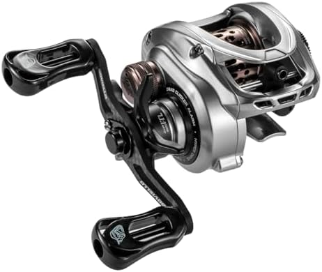 DOVIELLO HICC50 Compact Baitcaster Fishing Reels - 4.7oz Ultra Smooth Fishing Reel with Magnetic Brake, 7.1:1 Speed Ratio and 10+1 Bearing Reels Equipped for Saltwater Outdoor - Right Hand