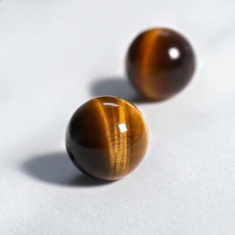10 szt., 6-20 mm, naturalne, żółte tygrysie oko, kamień, luźne koraliki, okrągłe półszlachetne kryształowe koraliki dystansowe do ręcznie robionych tkanych bransoletek z koralikami, naszyjnika