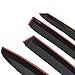 SEBLAFF 4-Pack Side Window Vent Visor Rain Guard Wind Shade Deflector JDM Style Black Replacement for 2015-2019 WRX STI Sedan 4-Door