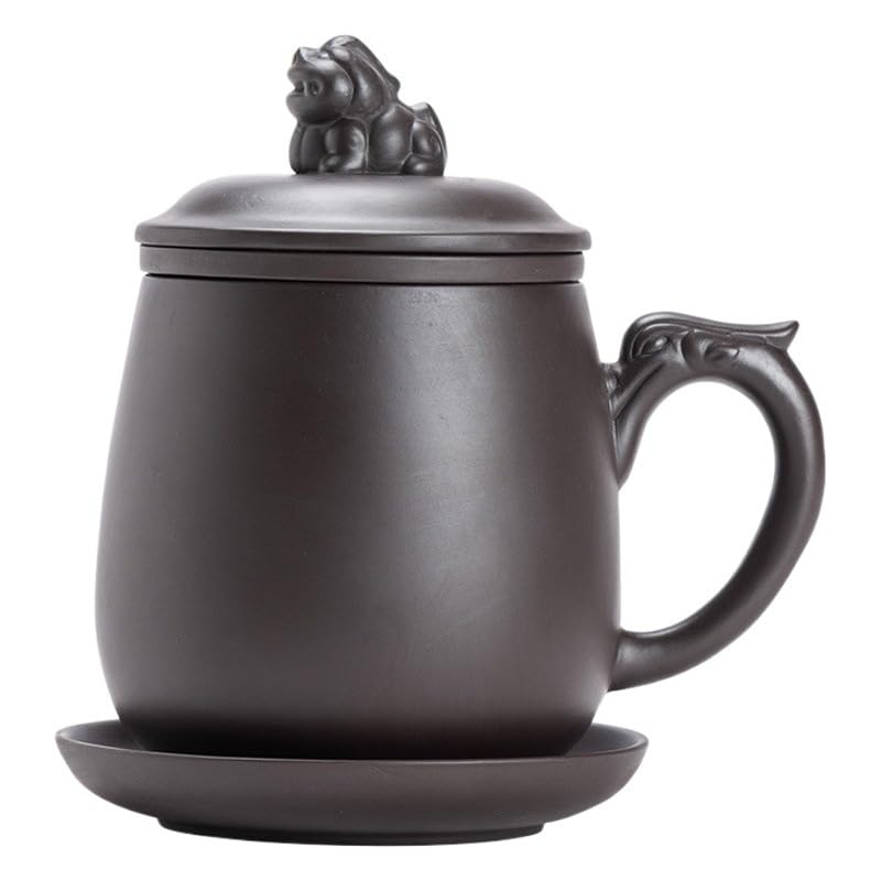 Tasse à thé Tasse à thé originale en sable violet, filtre for infusion de thé, tasse à thé de bureau, tasse à thé légère et de luxe Récipient de trempage
