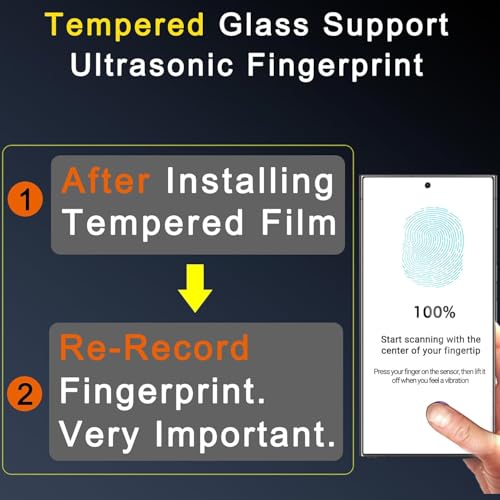 Ferilinso 3 Pack Privacy Screen Protector for Samsung Galaxy S24 Ultra