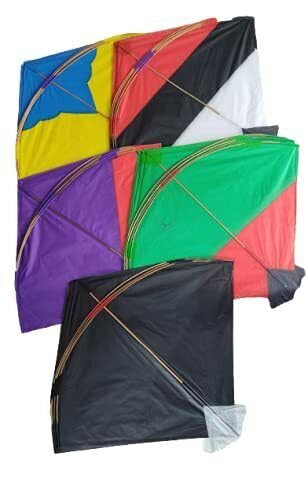 Paper Patang Stranded Size Indian Tournament Fighter Cheel Kite (Pack of 30) Multicolor