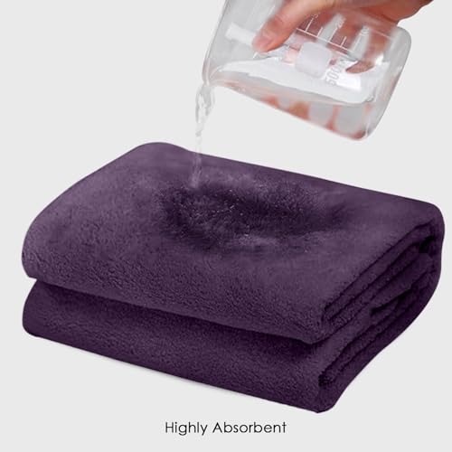 Image of HOUSSE Premium Microfiber Bath Towel | Large 75x150cm Quick Dry Towels for Women Men & Kids |Soft Plush 550 GSM | Ultra Absorbent for Home Swimming Sports & Travel (Wine)
