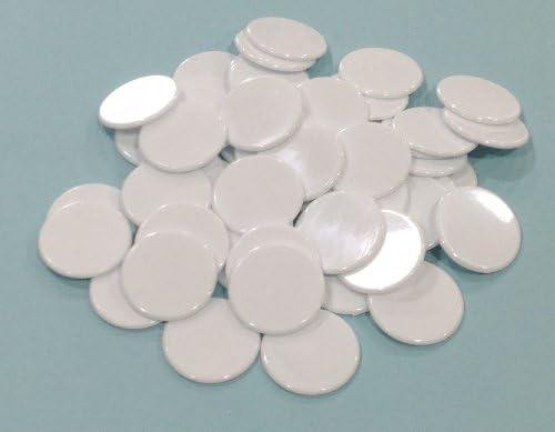Morrison Games Plastic Counters: White Color Gaming Tokens | 50 Pieces image 3