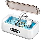 AMCHLEL Pulitore Ultrasuoni 650ml, 49KHz Lavatrice Ultrasuoni, Portatile ad Pulitore, Ultrasonic Cleaner con 3 modalità di Pulizia, Pulitore Ultrasuoni per Occhiali, Gioielli, Orologi