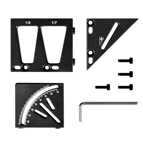 Outil de mesure central pour menuiserie et traçage d'angle précis en alliage d'aluminium rigide