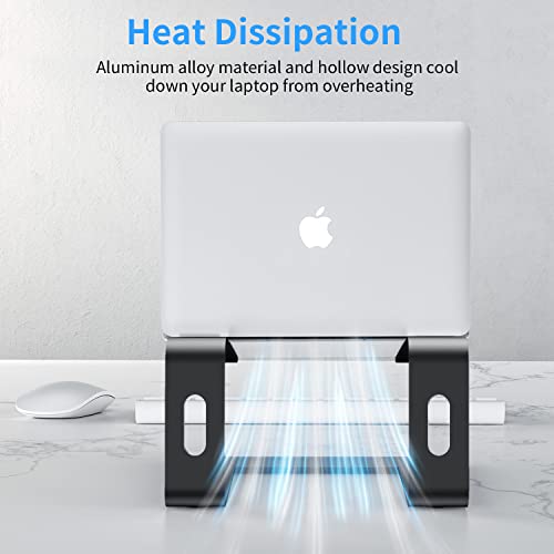 Bewahly Laptop Ständer, Ergonomisch Notebook Ständer, Aluminium Halter, Halterung, Stand für MacBook Pro/Air, Samsung, Huawei MateBook, Surface, Dell, HP, Lenovo und mehr 10"~17" Laptops (Schwarz) – Bild 5