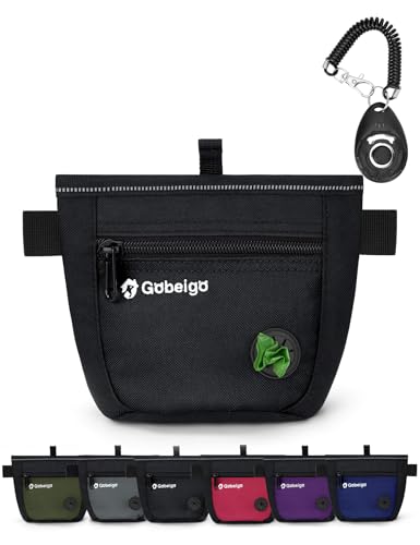Gobeigo Dog Treat Pouch and Training Clicker, Upgrade Two Magneti...